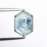 2.51ct 9.52x6.69x3.50mm Hexagon Rosecut Sapphire 21603-30