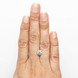 1.55ct 7.41x7.40x4.60mm GIA SI2 Fancy Grey Round Brilliant 21668-01