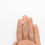 1.60ct 8.98x6.05x4.14mm GIA I1 Fancy White Pear Brilliant 21896-01