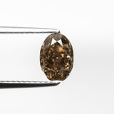 1.32ct 8.00x5.53x3.77mm GIA VS1 Fancy Deep Brown-Yellow Oval Brilliant 21919-01