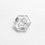 1.00ct 7.39x5.93x2.96mm SI2 F Hexagon Step Cut 21937-01