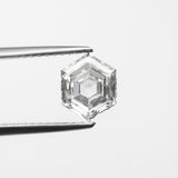 1.00ct 7.39x5.93x2.96mm SI2 F Hexagon Step Cut 21937-01