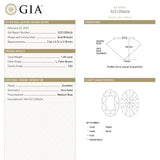 1.20ct 7.64x5.74x3.78mm GIA VS2 L Oval Brilliant 22217-01