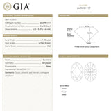 1.00ct 8.22x5.49x3.44mm GIA VS2 L Oval Brilliant 22219-01