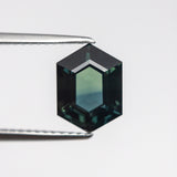 2.06ct 9.38x6.85x3.87mm Hexagon Step Cut Sapphire 22312-01
