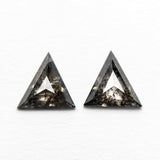 0.97cttw 2pc 6.44x6.70x1.95mm 6.45x6.75x1.89mm Triangle Rosecut Matching Pair 22381-10
