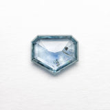 1.23ct 7.34x6.15x2.28mm Shield Rosecut Sapphire 22434-62