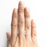 1.01ct 10.12x4.18x2.42mm GIA SI2 D Hexagon Step Cut 22621-01