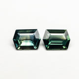 0.99cttw 2pc 5.85x4.24x2.12mm 5.79x4.30x2.14mm Hexagon Step Cut Sapphire Matching Pair 22768-17