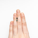 1.20cttw 2pc 5.09x4.12x2.94mm 5.03x4.08x2.98mm Cut Corner Rectangle Step Cut Sapphire Matching Pair 22768-21