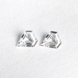 0.23cttw 2pc 3.99x3.50x1.39mm 3.98x3.46x1.37mm Shield Step Cut Sapphire Matching Pair 22795-01