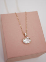 Antique Diamond Hidden Halo Pendant