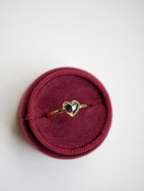 Black Diamond Heart Stack Ring
