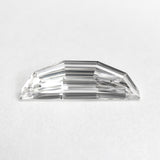 0.93ct 13.23x4.27x2.05mm GIA VS2 D Geo Half Moon Step Cut 23035-01