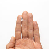 0.93ct 13.23x4.27x2.05mm GIA VS2 D Geo Half Moon Step Cut 23035-01