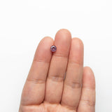 0.84ct 5.56xx5.55x3.40mm Round Brilliant Sapphire 23044-01