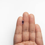 0.62ct 7.60x3.61x2.08mm Cut Corner Rectangle Step Cut Sapphire 23155-01