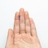 0.79ct 11.09x3.24x1.94mm Cut Corner Rectangle Step Cut Sapphire 23158-01