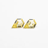 0.31cttw 2pc 5.02x3.49x1.51mm 4.93x3.53x1.51mm Shield Step Cut Sapphire Matching Pair 23404-01