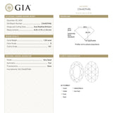 1.00ct 8.20x5.94x2.26mm GIA VS1 D Oval Rosecut 20724-02
