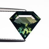 2.84ct 9.76x10.81x4.72mm Shield Step Cut Sapphire 26727-01