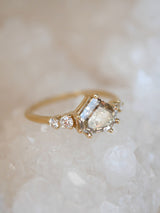 Step Cut Champagne Diamond Ring