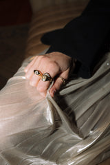 Elongated Antique Cushion Signet Ring