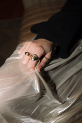 Elongated Antique Cushion Signet Ring