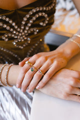 Champagne Pink Sapphire Toi et Moi