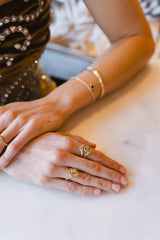 Mixed Cut Diamond Signet Ring