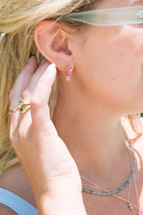 Pink Carlyle Studs
