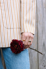 Citrine Triptych Ring