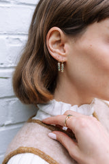 Gradient sapphire Fishhooks