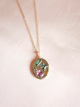 Mixed Cut Rainbow Pendant