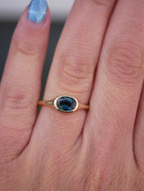 Teal Sapphire Signet