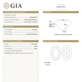 1.04ct 8.25x6.03x2.36mm GIA IF D Oval Rosecut 20724-01