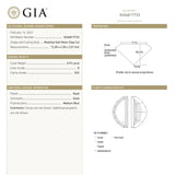 0.93ct 13.23x4.27x2.05mm GIA VS2 D Geo Half Moon Step Cut 23035-01