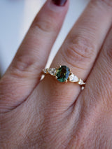 Green Sapphire Mermaid Ring