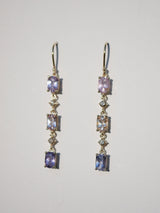 Lavender Sapphire Waterfall Earrings