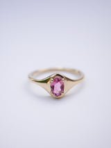 October Tourmaline Signet Ring