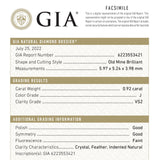 0.92ct 5.97x5.24x3.98mm GIA VS2 J Antique Old Mine Cut 22068-01