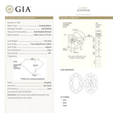 1.32ct 8.00x5.53x3.77mm GIA VS1 Fancy Deep Brown-Yellow Oval Brilliant 21919-01