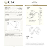 2.43ct 11.75x7.30x4.49mm GIA I1 Fancy Dark Grey Pear Brilliant 19558-01