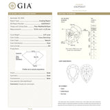 2.07ct 10.33x6.61x4.25mm GIA SI2 Fancy Dark Grey Pear Brilliant 19549-01