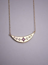 Pink Sapphire Arc Pendant