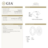 1.03ct 7.46x4.94x3.41mm GIA SI1 Q-R Oval Brilliant 27053-01
