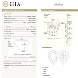 2.50ct 11.64x7.45x4.60mm GIA I1 Fancy Dark Grey Pear Brilliant 19925-01