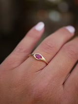 July Ruby Signet Ring