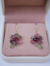 Tourmaline Rosette Earrings