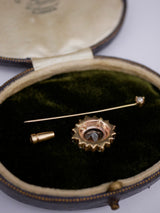 Topaz Halo Convertible Brooch